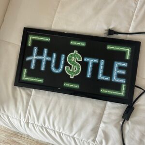 Hustle Light up LED Sign